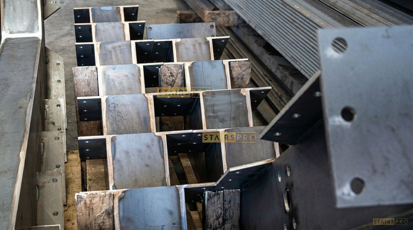 Finished custom staircase ready to ship Finished custom staircase ready to ship